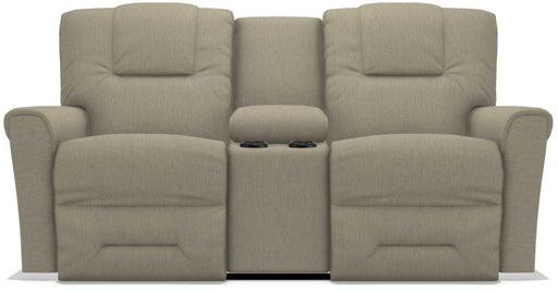 La-Z-Boy Easton Teak Power Reclining Loveseat with Headrest And Console - Sigrist Furniture (Sturgis,MI)