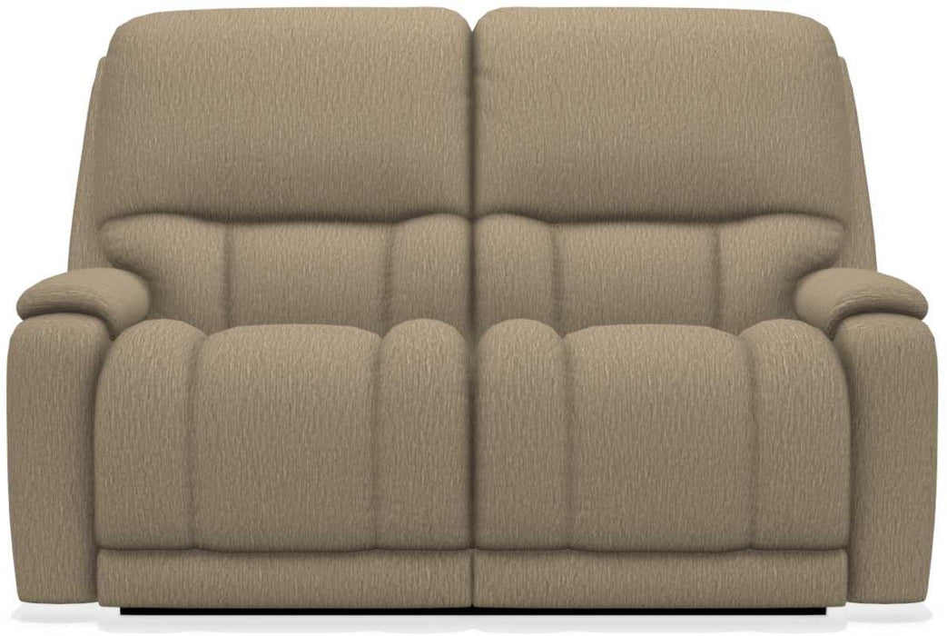 La-Z-Boy Greyson Driftwood Reclining Loveseat with Headrest - Sigrist Furniture (Sturgis,MI)