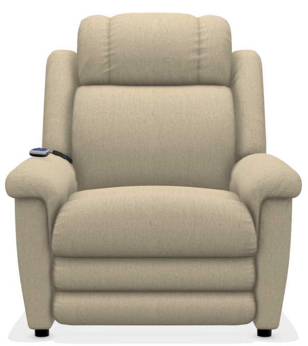 La-Z-Boy Clayton Toast Gold Power Lift Recliner with Massage and Heat - Sigrist Furniture (Sturgis,MI)