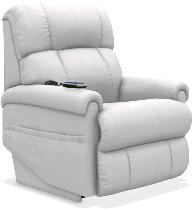 La-Z-Boy Pinnacle Platinum Muslin Power Lift Recliner - Sigrist Furniture (Sturgis,MI)