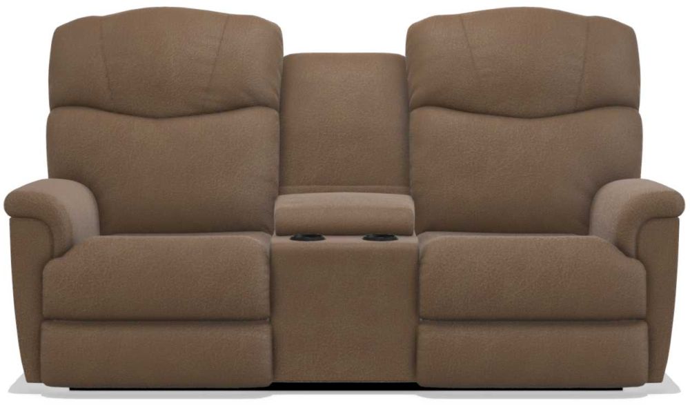 La-Z-Boy Lancer Chocolate Power Reclining Loveseat with Headrest and Console - Sigrist Furniture (Sturgis,MI)