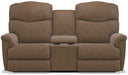 La-Z-Boy Lancer Chocolate Power Reclining Loveseat with Headrest and Console - Sigrist Furniture (Sturgis,MI)