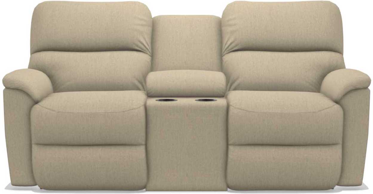 La-Z-Boy Brooks Toast Power Reclining Loveseat with Headrest and Console