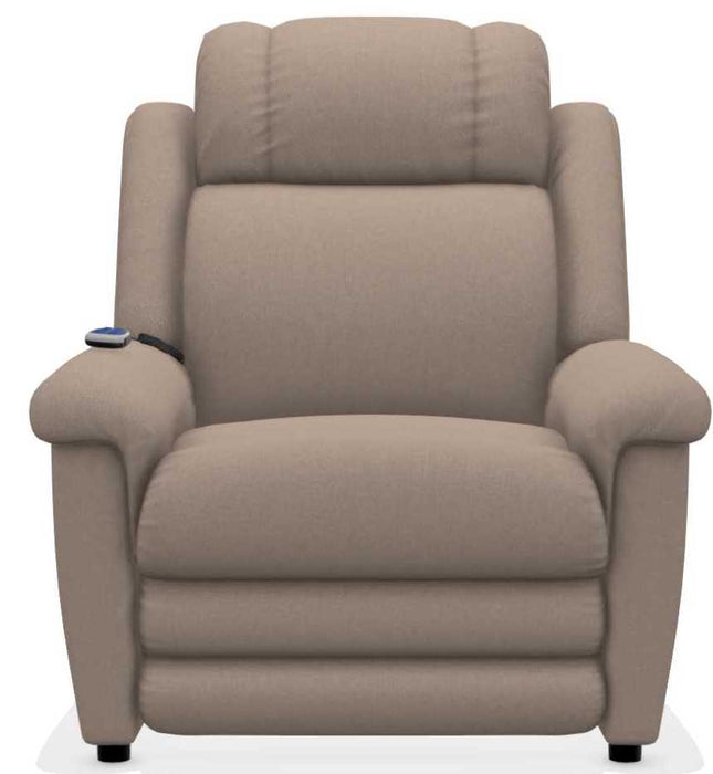 La-Z-Boy Clayton Cashmere Gold Power Lift Recliner with Massage and Heat - Sigrist Furniture (Sturgis,MI)