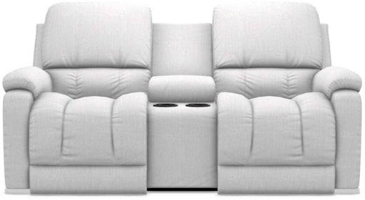 La-Z-Boy Greyson Muslin Power Recline La-Z-Time Full Reclining Console Loveseat - Sigrist Furniture (Sturgis,MI)