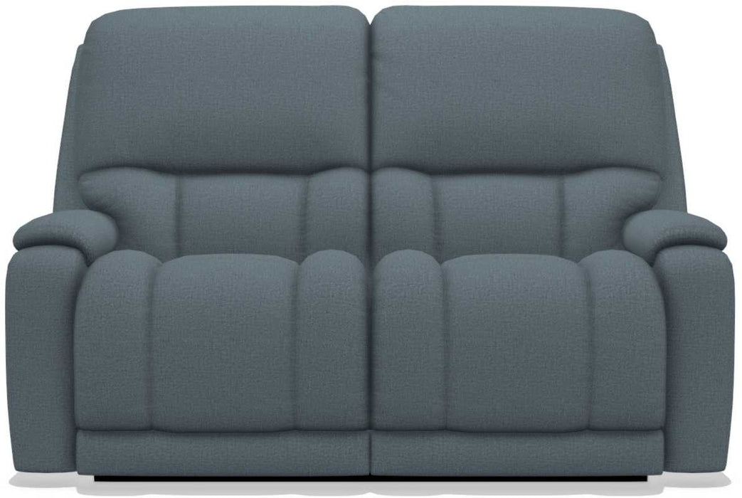 La-Z-Boy Greyson Denim Reclining Loveseat with Headrest - Sigrist Furniture (Sturgis,MI)