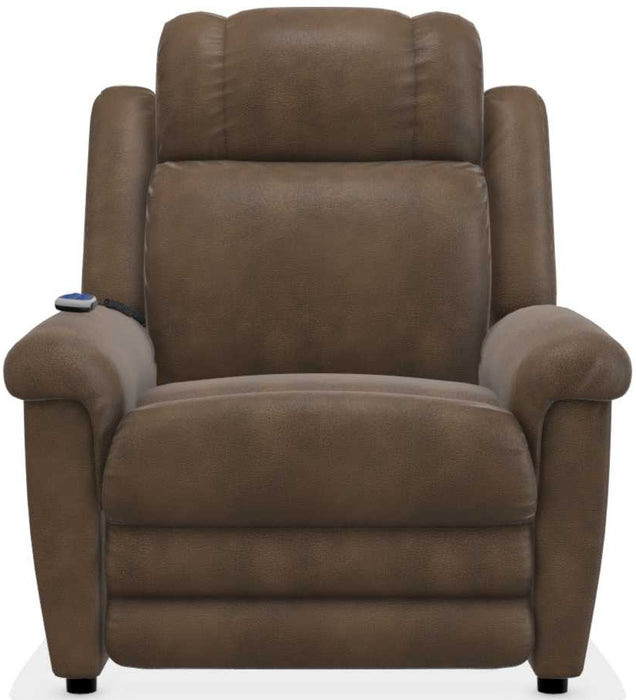 La-Z-Boy Clayton Ash Gold Power Lift Recliner with Massage and Heat