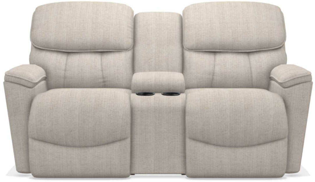 La-Z-Boy Kipling Buff La-Z-Time Power-Recline� Reclining Loveseat With Power Headrest and Console