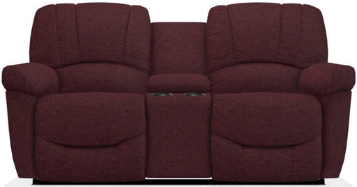 La-Z-Boy Hayes Burgundy Power La-Z-Time Full Reclining Console Loveseat - Sigrist Furniture (Sturgis,MI)