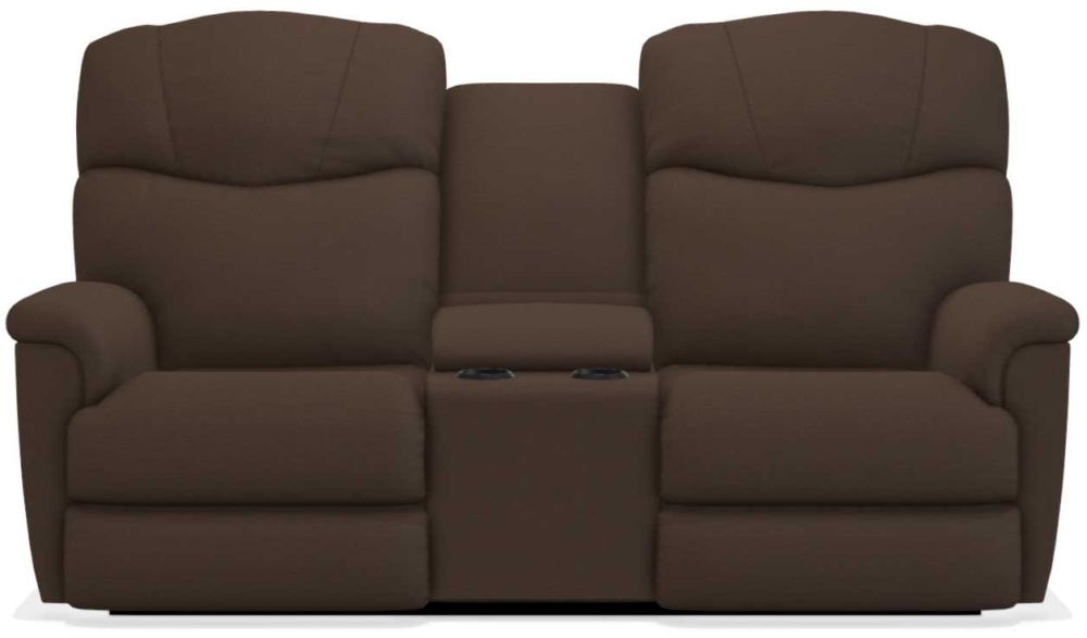 La-Z-Boy Lancer Power La-Z Time Espresso Full Reclining Loveseat with Console - Sigrist Furniture (Sturgis,MI)