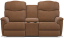 La-Z-Boy Lancer Silt Power Reclining Loveseat with Headrest and Console - Sigrist Furniture (Sturgis,MI)
