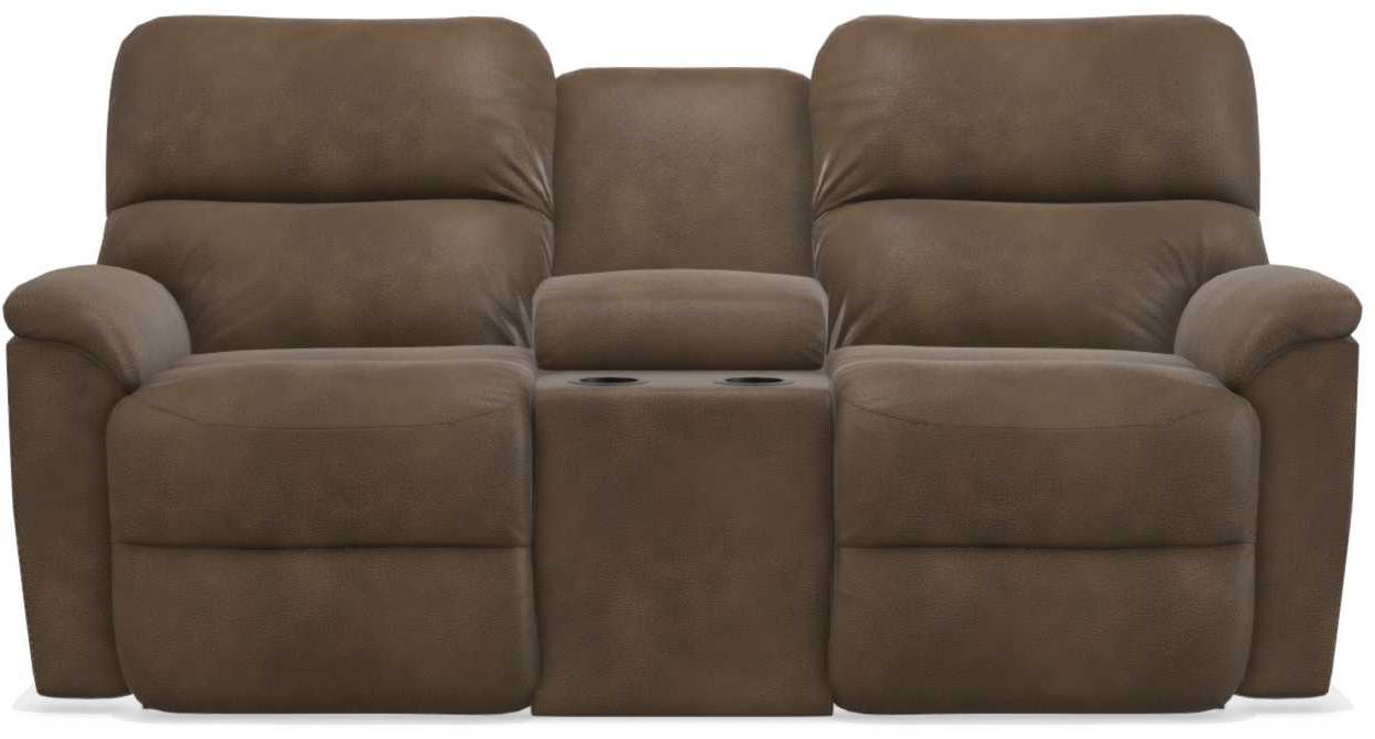 La-Z-Boy Brooks Ash Power Reclining Loveseat With Headrest And Console